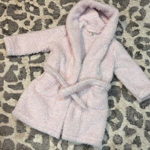 Pottery Barn Kids Soft Pink Fleece Robe
